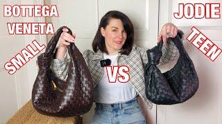 BOTTEGA VENETA Jodie Bag Comparison Teen vs Small: Review, What Fits and Mod Shots