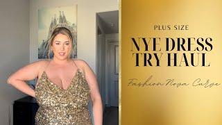 NEW YEARS EVE DRESS TRY ON HAUL FROM FASHION NOVA CURVE | Lauren Sangster