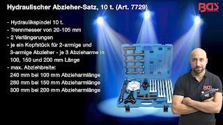 Tutorial: BGS Hydraulischer Abzieher Satz (Art 7729)  Bergische Innovations GmbH