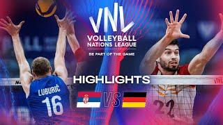  SRB vs.  GER - Highlights | Week 1 | Men's VNL 2024