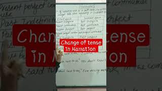 Change of Tense in Narration