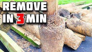 How to Remove Fence Post in 3 Minutes!!!  |  How to Remove Concrete from the Ground.