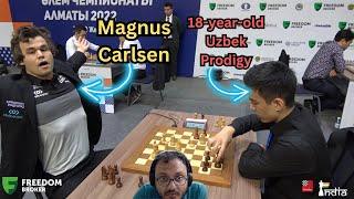 You won't see Magnus happier than this! | Carlsen vs Abdusattorov | Commentary by Sagar