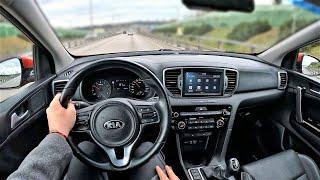 2017 KIA Sportage 1.6l 132hp | POV Test Drive | Fuel consumption info
