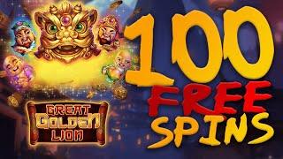 Great Golden Lion Slot Game - Huge Slot Machine Win!