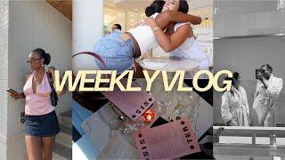 WEEKLY VLOG: seeing my bestfriend's wedding dress, korean skincare, slick back tutorial + more!