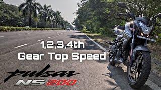 2023 Ns200 Bs6 First Gear Challenge| Each Gear Top Speed | #ns #ns200