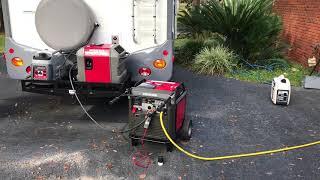 Parallel operation of different sized generators Honda EU 7000is and a Eu3000is Honda