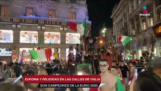 Italia campeón Eurocopa 2020. Futbolistas y aficionados celebran | Adrenalina