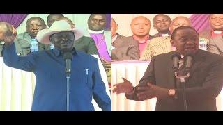 Showdown between Uhuru, Raila at the late William Ole Ntimama's burial