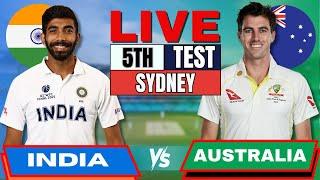 India vs Australia, 5th Test, Day 3 | IND vs AUS Live Match Today | Live Cricket Match | AUS Batting