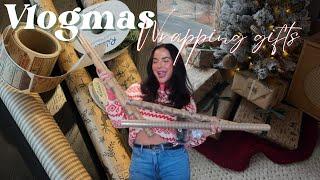 Wrap presents with me, thrifting Christmas gifts Haul,  & Cozy Dinner at home..VLOGMAS