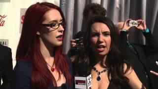 Meg Turney and Trisha Hershberger Red Carpet Interview - Streamy Awards 2013