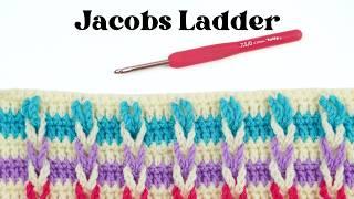 How to Crochet The Jacobs Ladder Stitch, Fast & Easy Blanket Stitch!