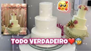 BOLO DE CASAMENTO 3 ANDARES | GUINDASTE CASEIRA PARA BOLO DE 3 ANDARES ️ MOSTREI TUDO 