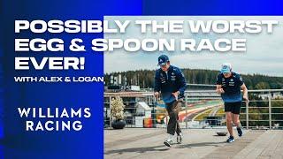 EGG AND SPOON race with Alex and Logan in Spa  | Williams Racing