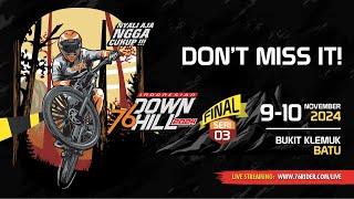 LIVE STREAMING 76 INDONESIAN DOWNHILL 2024, SERI 3 HARI 2, BUKIT KLEMUK - BATU