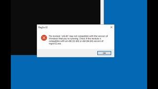 How to solve regsvr32 error with 32bit .dll on a 64bit windows.