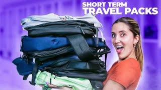 7 INCREDIBLE Short Term Travel Packs (Just for the girls!!)