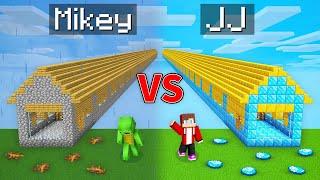 Mikey POOR vs JJ RICH Longest House in Minecraft (Maizen)