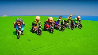 Motu Patlu Impossible Bike Race Ramp Challenge In Gta 5