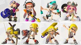 Splatoon 1, 2 & 3 - All Winning & Losing Animations + Emotes (DLC Included)