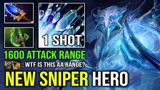 NEW SNIPER HERO 1600 Attack Range Unlimited Chilling Touch 1 Shot Ice Blast Hyper Mid AA Dota 2