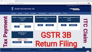 GSTR 3B Return Filing kaise kare | How to File GSTR 3B | GST Tax Online kaise pay kare |