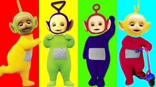 TELETUBBIES Finger Family Nursery Rhymes Learn Colours and Toy Surprises Bing Bunny