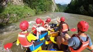 Rafting Dunajec: Dunajec 2.30 m Pieniny. Slovakia.