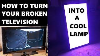 How to Recycle and Reuse a Broken Flat Screen TV - DIY