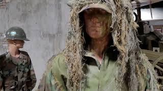 Military ghillie suit verse my ghillie suit. ghillie suit. different styles