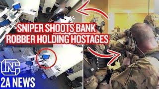 Sniper Shoots Bank Robber Holding Hostages Through A Computer Screen