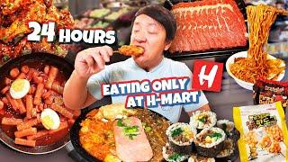 24 Hours eating ONLY H-Mart Korean Grocery Store Food