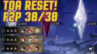 F2P NO LIMITED CHARACTER 30/30 TOWER OF ADVERSITY RESET