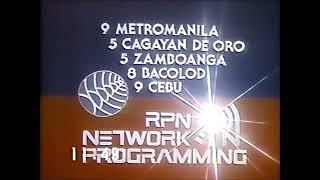 RPN-9 - RPN Network Programming DOMSAT Stations + Station ID - 1980