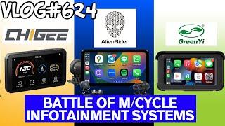 Chigee VS Alien Rider VS Green Yi | Motorbike Infotainment Systems | Vlog#624