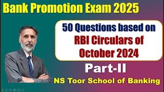 Promotion Exam - Que on RBI Cir Oct24 (Part-2)#nstoor