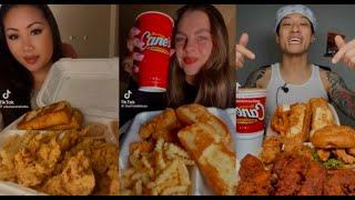 raising canes mukbang compilation | pt28 |