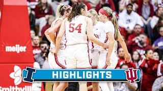 Illinois at Indiana | Highlights | Big Ten Women's Basketball | Dec. 31, 2023