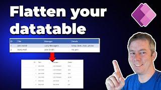 Flattening a Data source in Power Apps (Data Manipulation)