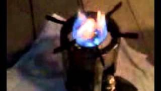 Shut up and light it - Coleman pocket stove running