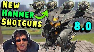 New QUAD HAMMER BEHEMOTH! War Robots Mk3 8.0 Update Gameplay WR