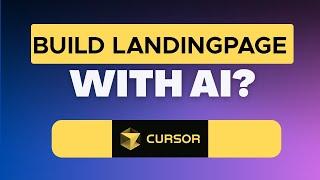 How to Create a Stunning Landing Page Using Cursor AI | Step-by-Step Tutorial