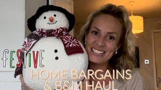 HOME BARGAINS AND B&M HAUL | CHRISTMAS STOKING IDEAS | NEW IN MINI HAUL