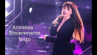 Sinceramente - Annalisa (Sanremo 2024) - Testo