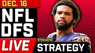 Bears-Vikings & Falcons-Raiders Strategy MNF Week 15 DFS Picks | NFL DFS Strategy