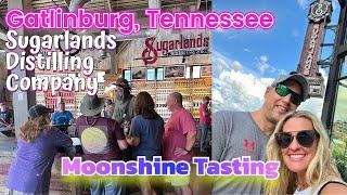 Moonshine Tasting at Sugarlands Distilling Company in Gatlinburg Tennessee Great Smoky Mountains