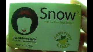 FAST REVIEW: Snow with Tahitian Lime Extract Skin Whitening Soap