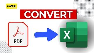 w to Convert PDF to Excel for FREE | PDF to Excel